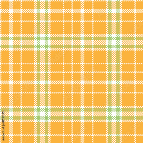 Highland white Tartan patterns fabric texture. Traditional Fire butterscotch Seamless Tartan