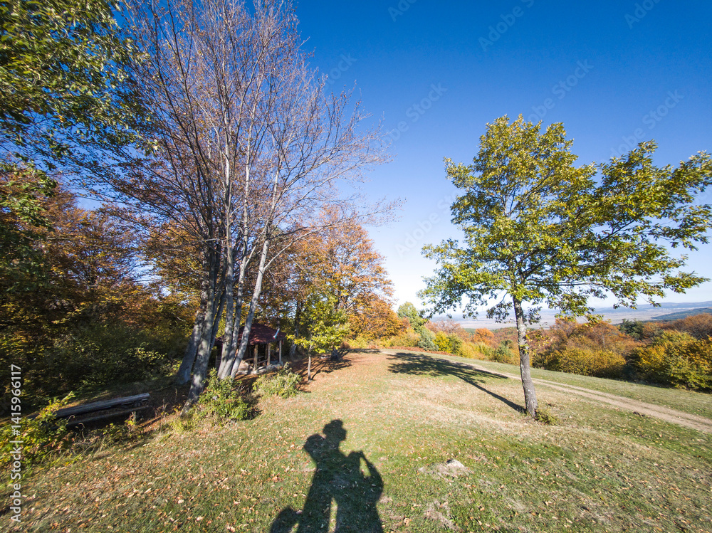 Autumn view of Plana Mountain, Sofia region, Bulgaria