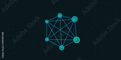Glowing Orb Field — Abstract Energy Loop