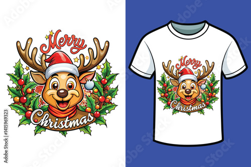 Merry Christmas t_shirt design