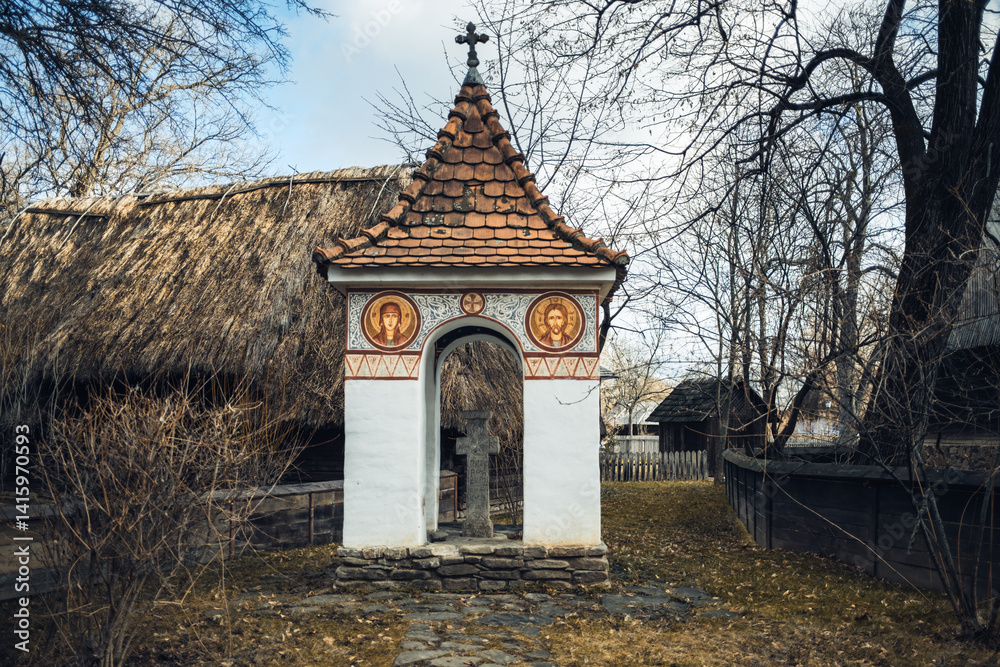Wayside Crosses In The Dimitrie Gusti