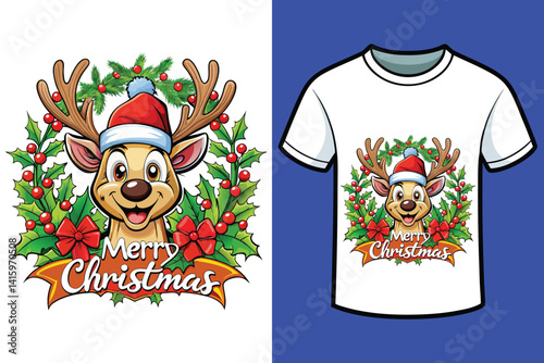 Merry Christmas t_shirt design