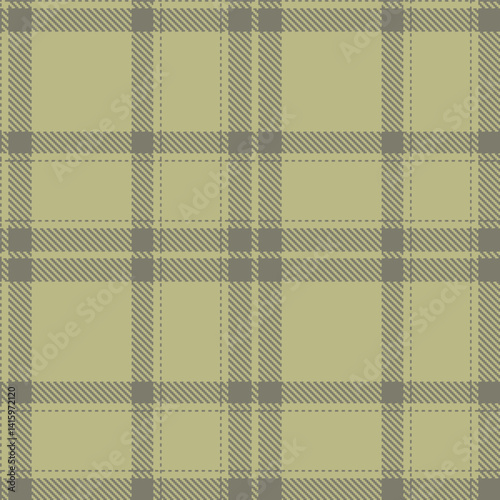 Traditional Seamless Tartan featuring Autumn medium grey and Deep putty Fabric Design