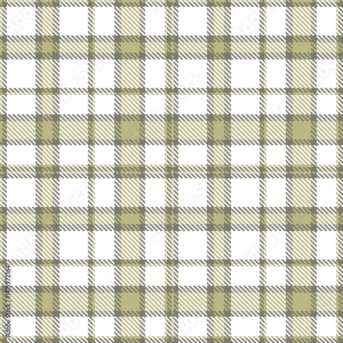 Traditional Pastel medium grey & Warm putty Seamless Tartan Fabric Design