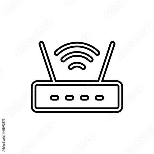 Wi Fi icon vector. Wireless router logo design. Wifi vector icon illustration isolated on white background