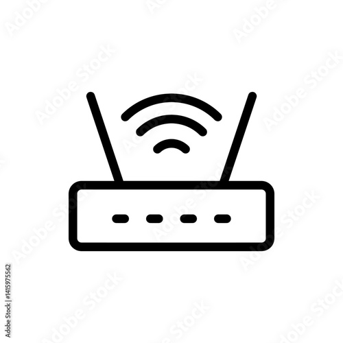 Wi Fi icon vector. Wireless router logo design. Wifi vector icon illustration isolated on white background