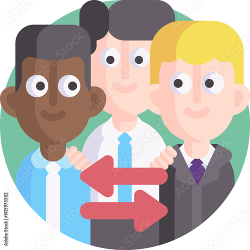 intermediary illustration on a white background    