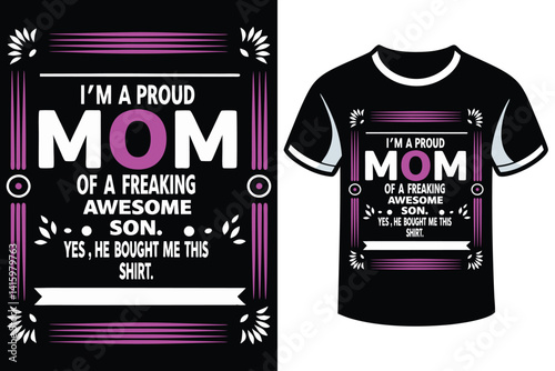 Mothers day t-shirt design for mother lover Hand drawn typography