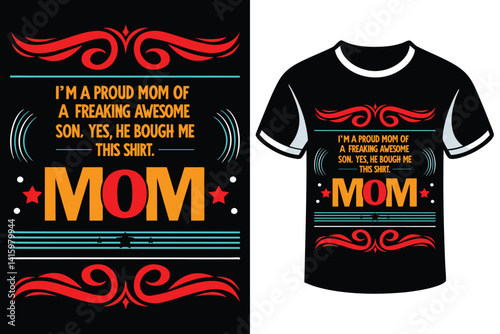 Mothers day t-shirt design for mother lover Hand drawn typography