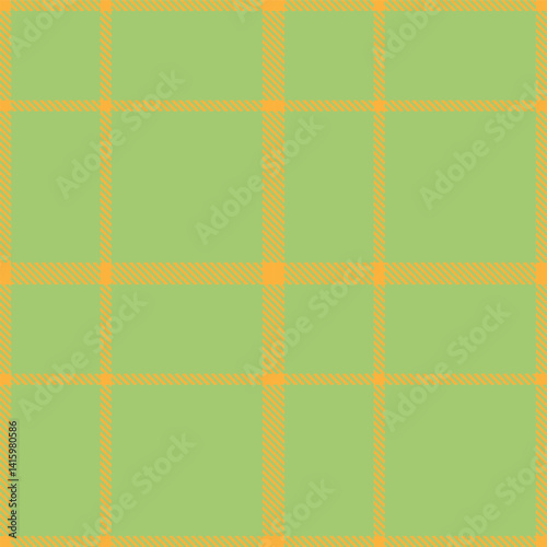 Mellow butterscotch Tartan patterns fabric texture. Traditional Neon light moss green Seamless Tartan