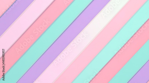 Free Download Colorful Diagonal Candy Stripe Pattern in Muted Pastel Rainbow Hues - GFXLoad