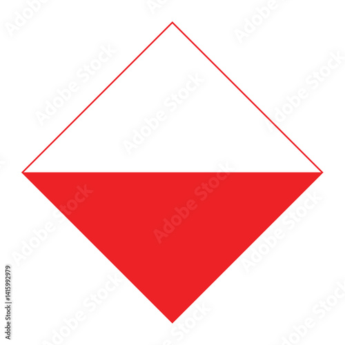 Rhombus Poland Flag Europe Country