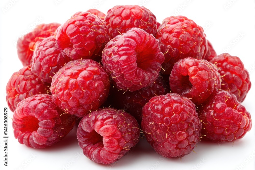 raspberry on white background raspberry on white background