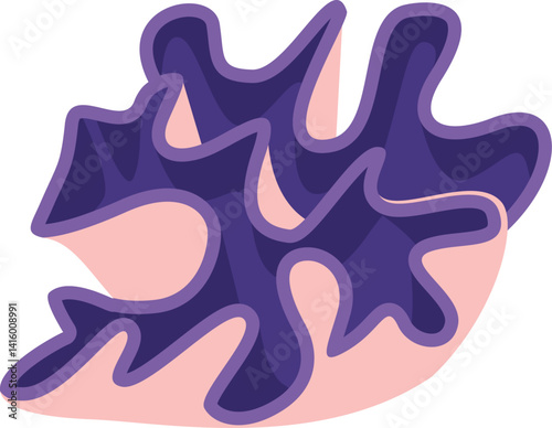 Purple Coral Illustration