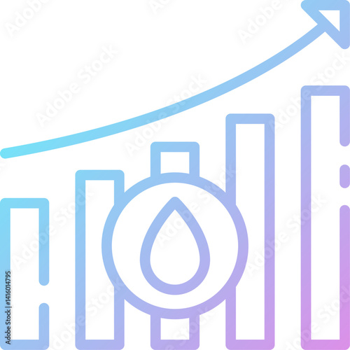 analytics illustration on a white background  