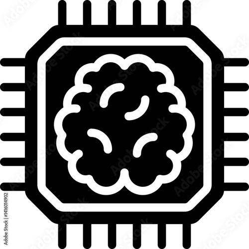 artificial intelligence illustration on a white background     