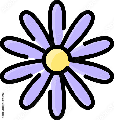 aster illustration on a white background   