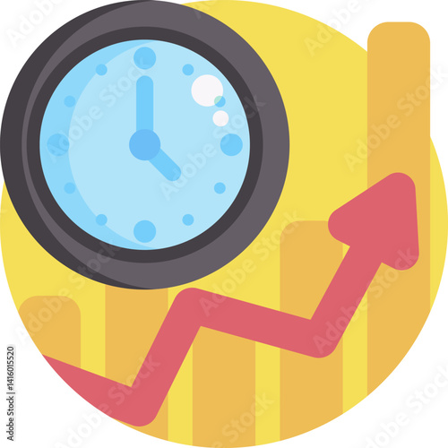 bar chart illustration on a white background   