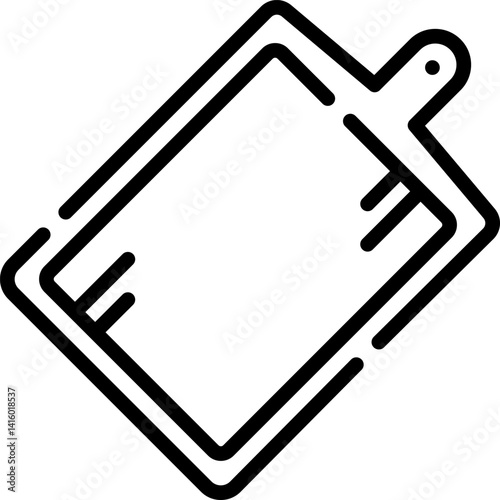 chopping board illustration on a white background     