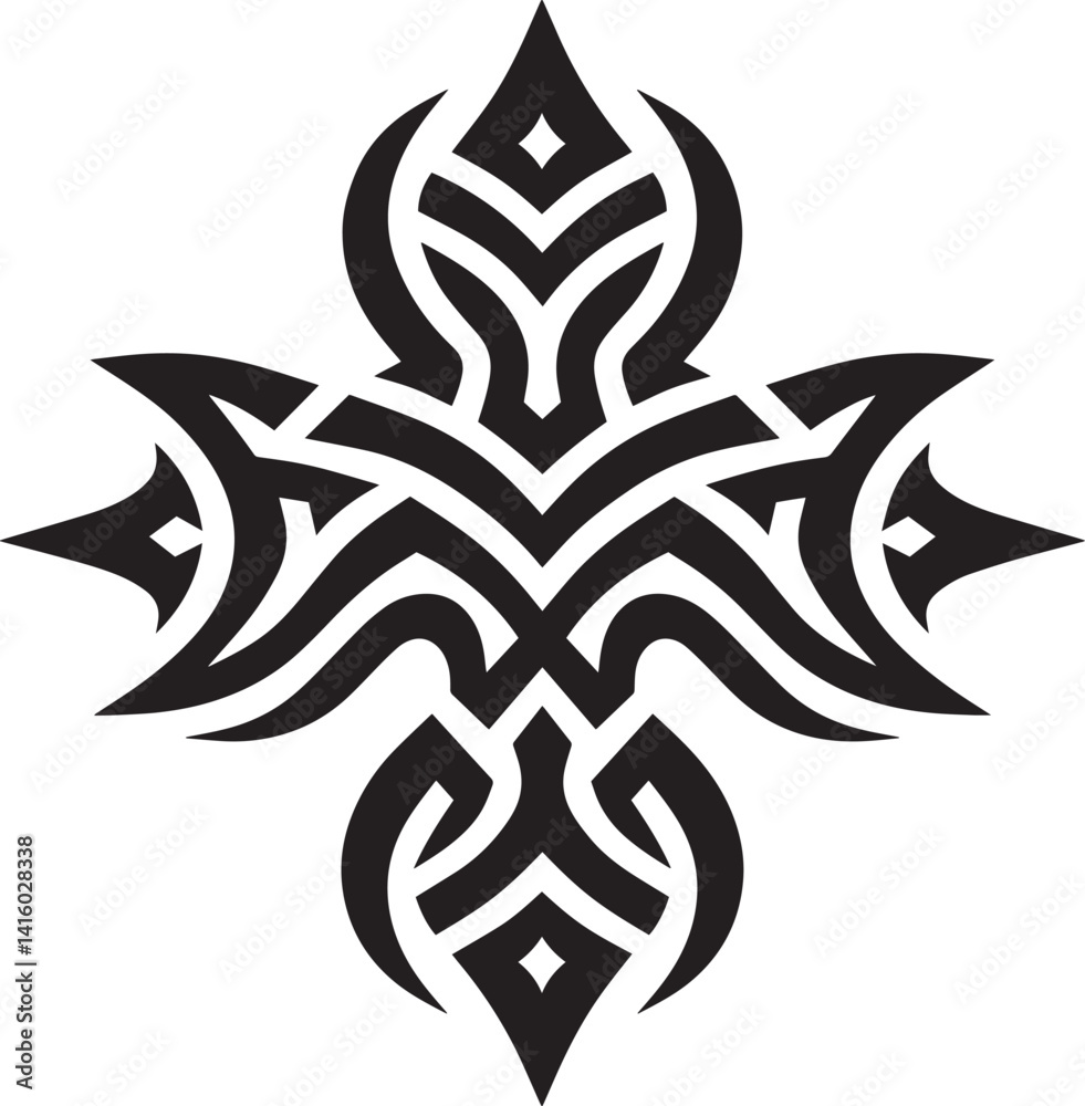 Obraz premium Tribal tattoo design illustration 