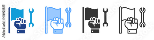 Independent icon set multiple style collection