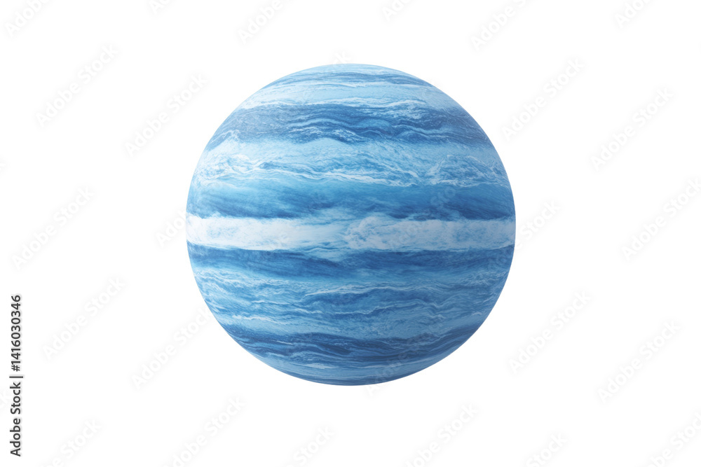 Blue planet with a white background, isolated Blue planet with a white background, isolated