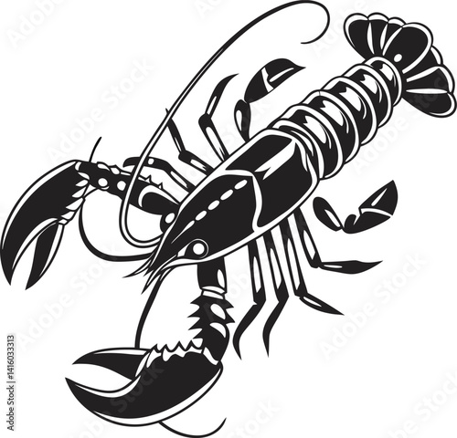 vector illustration of lobster