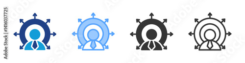 Soft Skill Blue Icon