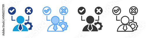 Making Decision Blue Icon