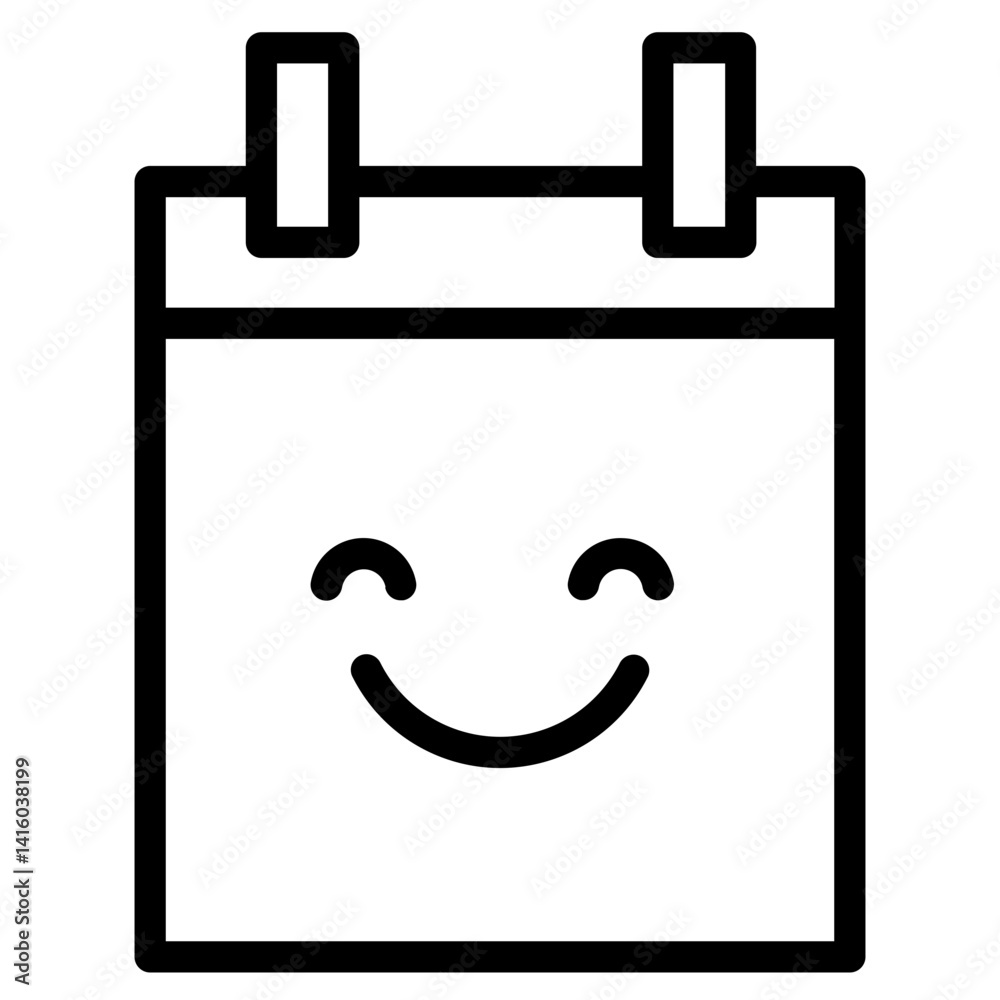 Fototapeta premium Happy Image Picture Line Icon