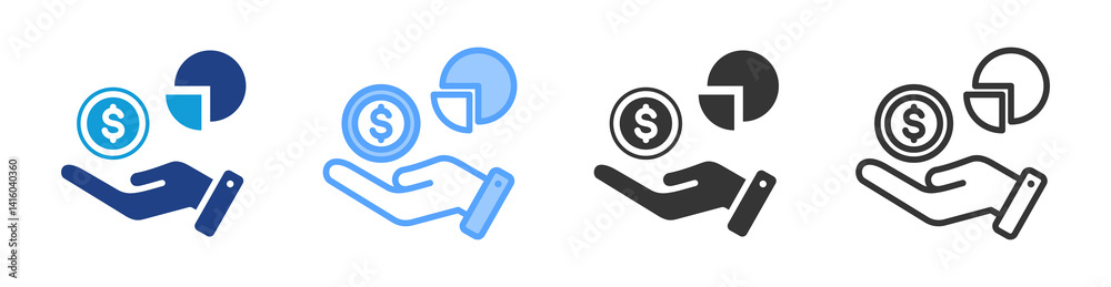 Divestitures icon set multiple style collection Divestitures icon set multiple style collection