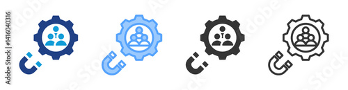 Lead icon set multiple style collection