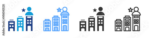 Winner icon set multiple style collection