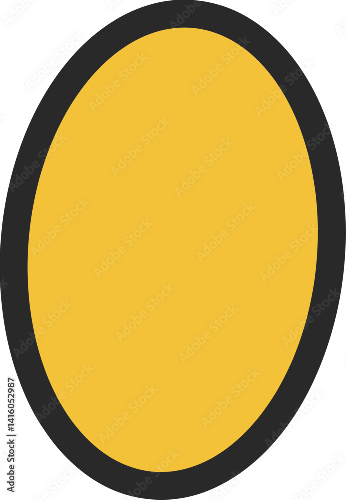 Solid Oval Shape Solid Oval Shape