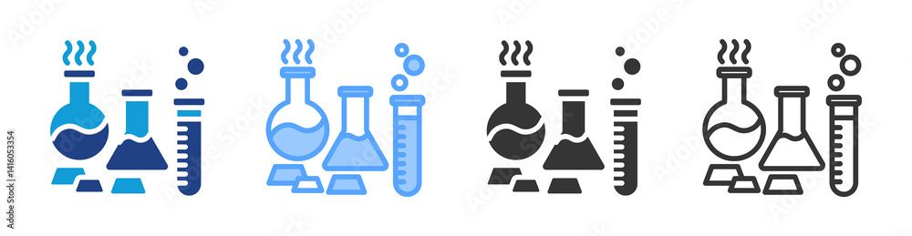 Commodity Chemical icon set multiple style collection Commodity Chemical icon set multiple style collection