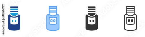 Water Cooler icon set multiple style collection