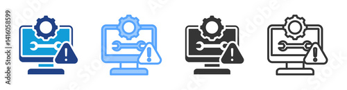 Troubleshooting icon set multiple style collection