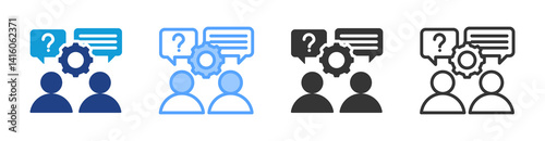 Clarrification icon set multiple style collection