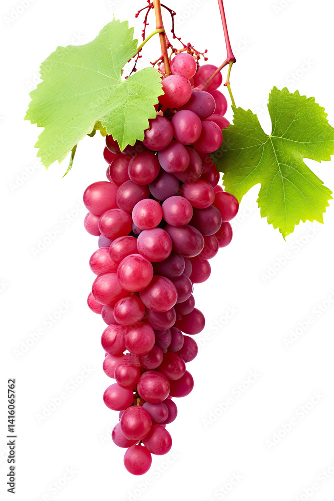 Obraz premium Ruby Roman Grape on transparent background