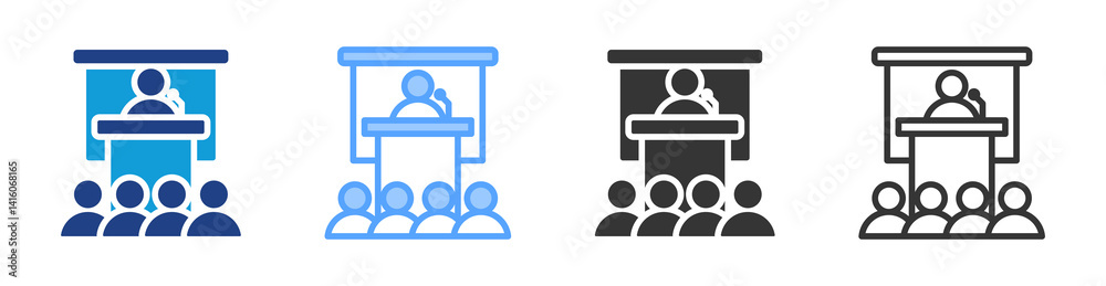 Conference Room icon set multiple style collection Conference Room icon set multiple style collection