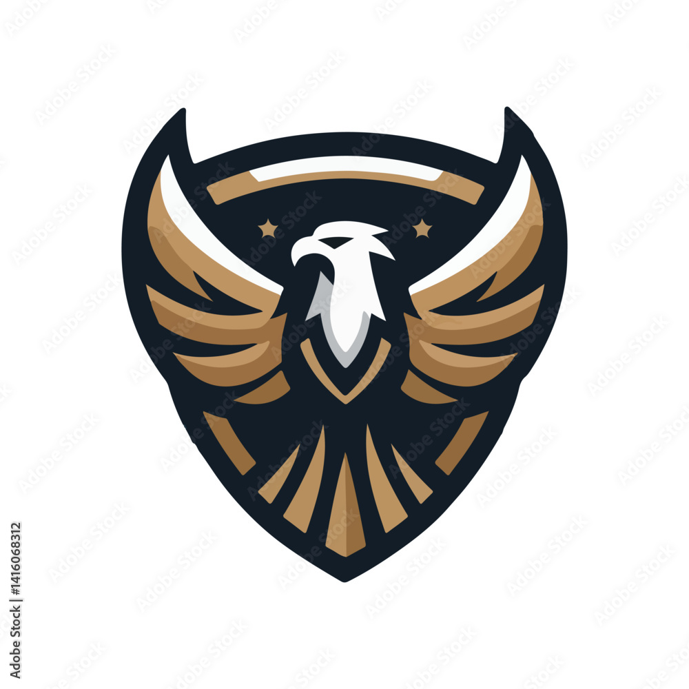 Fototapeta premium eagle mascot logo vector illustration