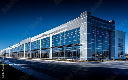 Modern industrial warehouse complex photo