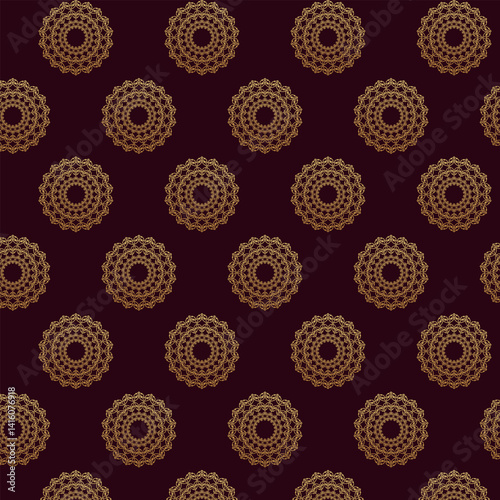 Pattern with floral and geometric elements. Intersecting curved and straight bold stripes forming abstract floral ornament. Vector background for design. Seamless Decorative lattice for louver.
