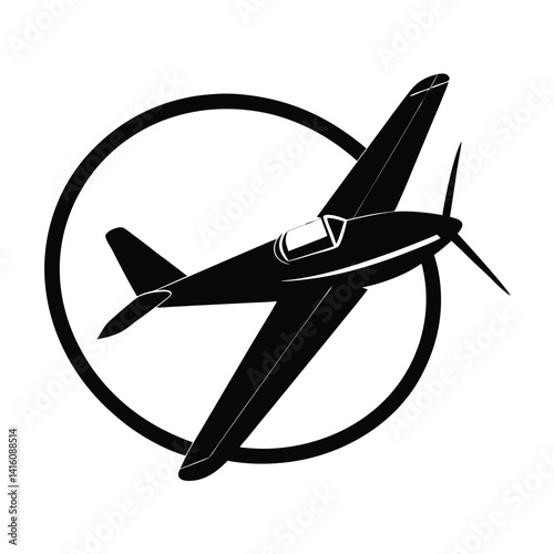 Stunt Plane Performing A Loop Maneuver