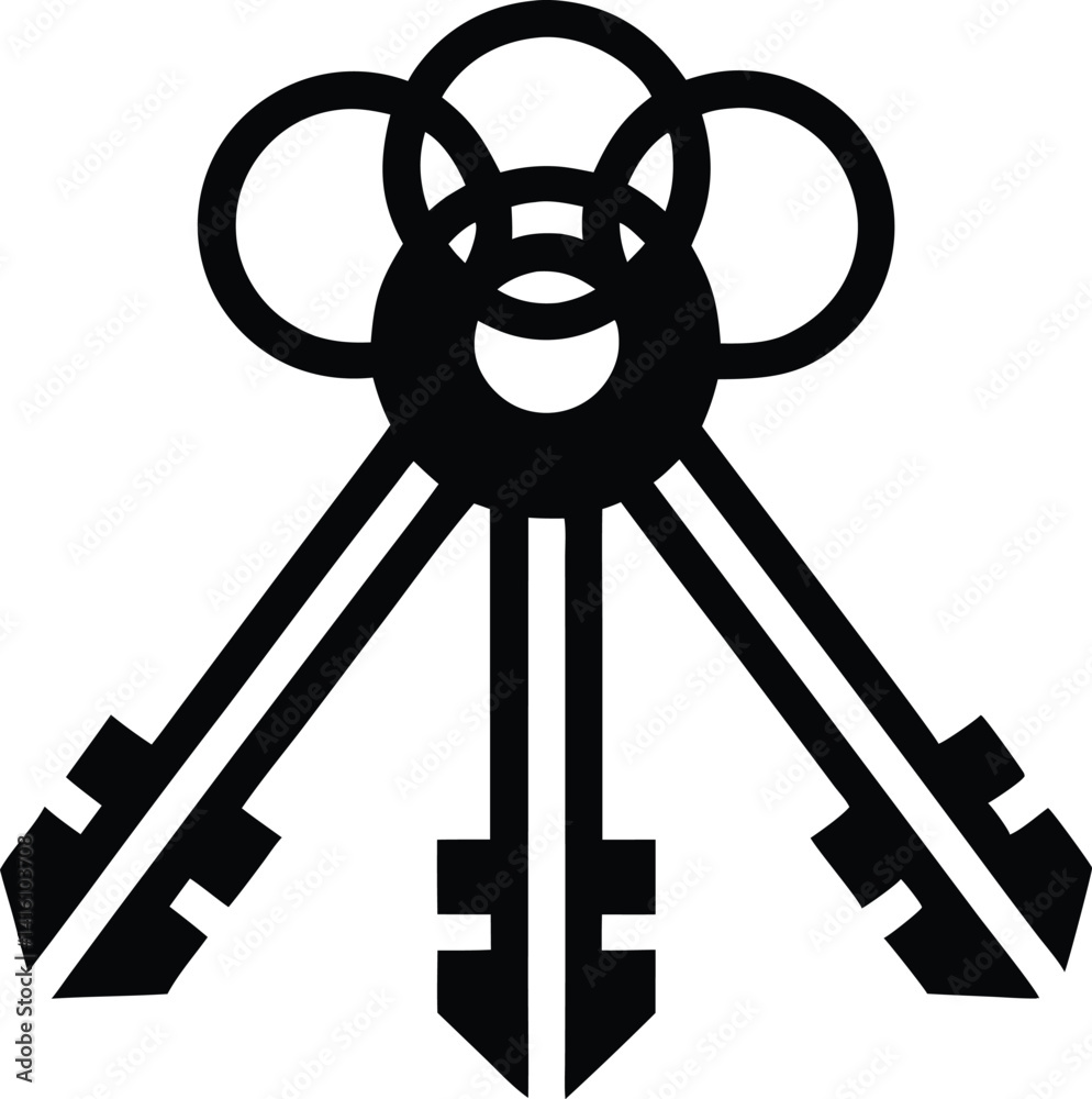Obraz premium keys vector icon.