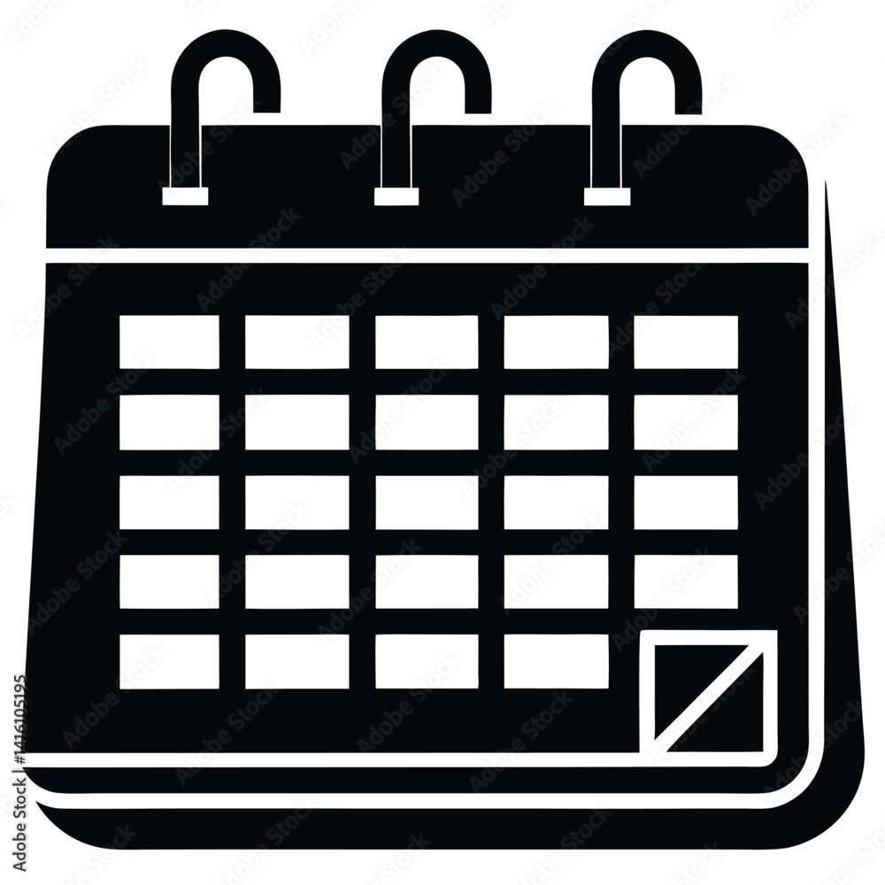 Isolated Work Schedule on White Background Isolated Work Schedule on White Background