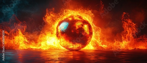 Fiery Disco Ball