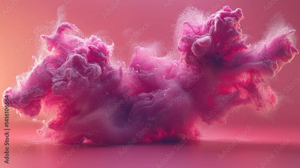 Fototapeta premium Pink Ink Explosion
