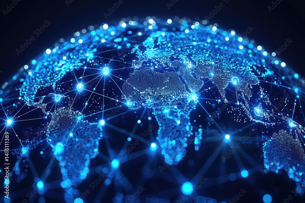 Obraz premium Global Network (2)