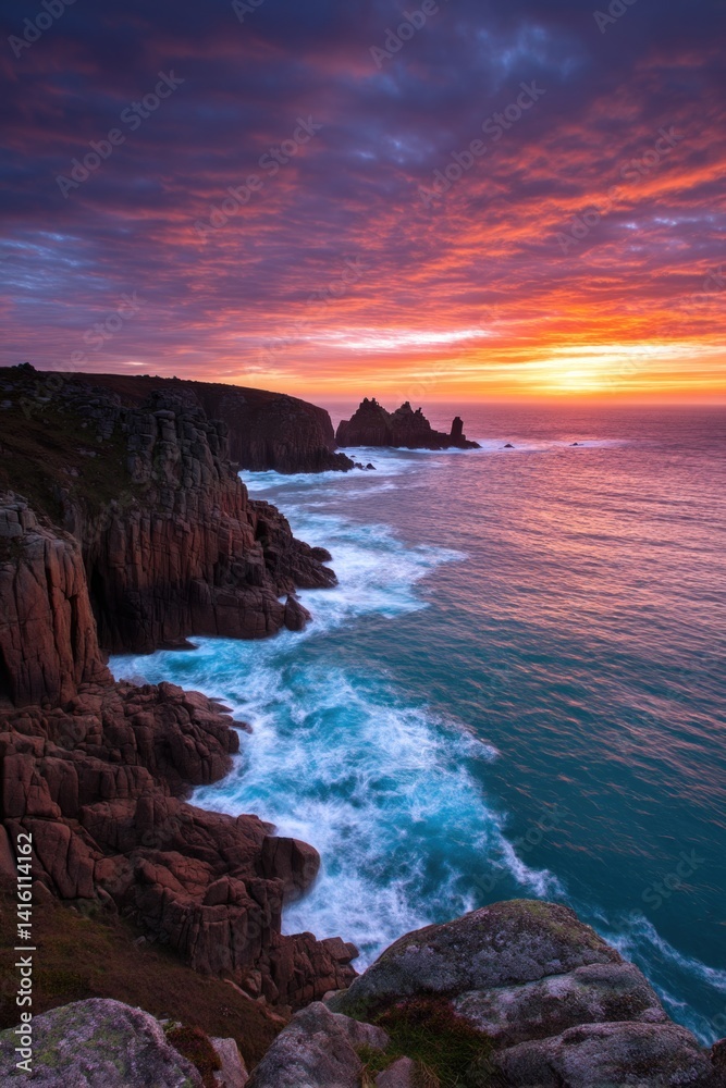 The mesmerizing Twilight at Land's End offers a stunning view to behold. The mesmerizing Twilight at Land's End offers a stunning view to behold.